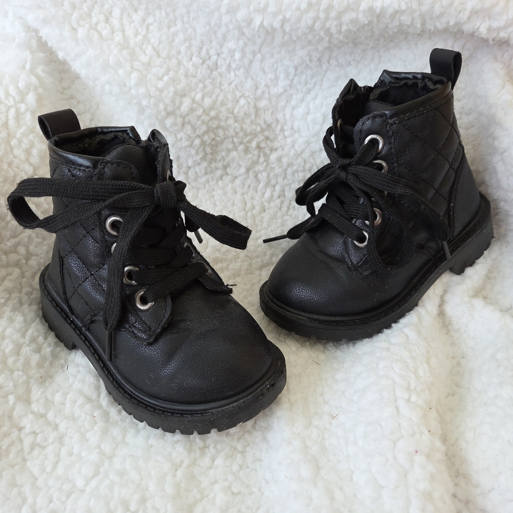 6t Girls Black Boots